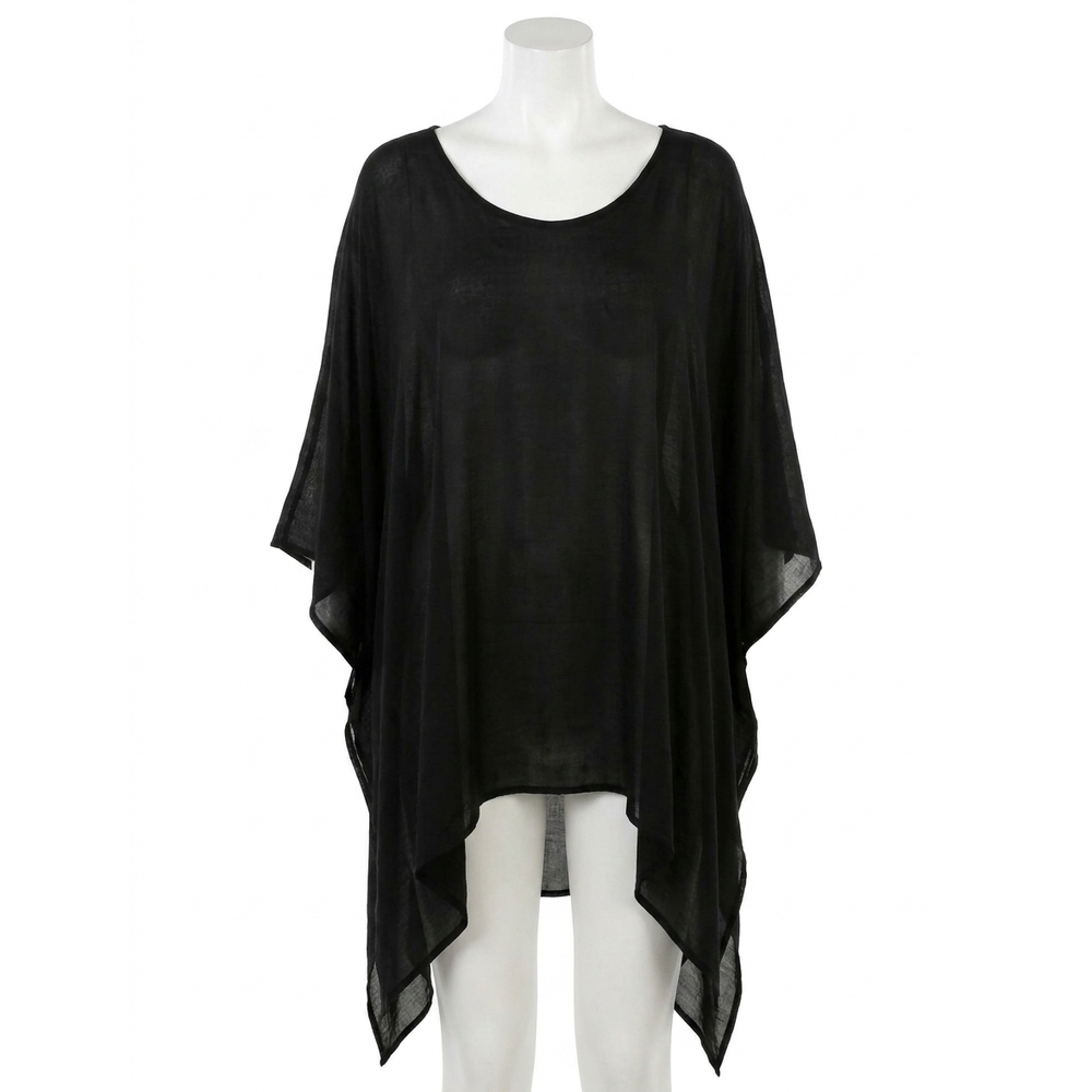 NEW UMGEE caftan scoop neck tunic in black